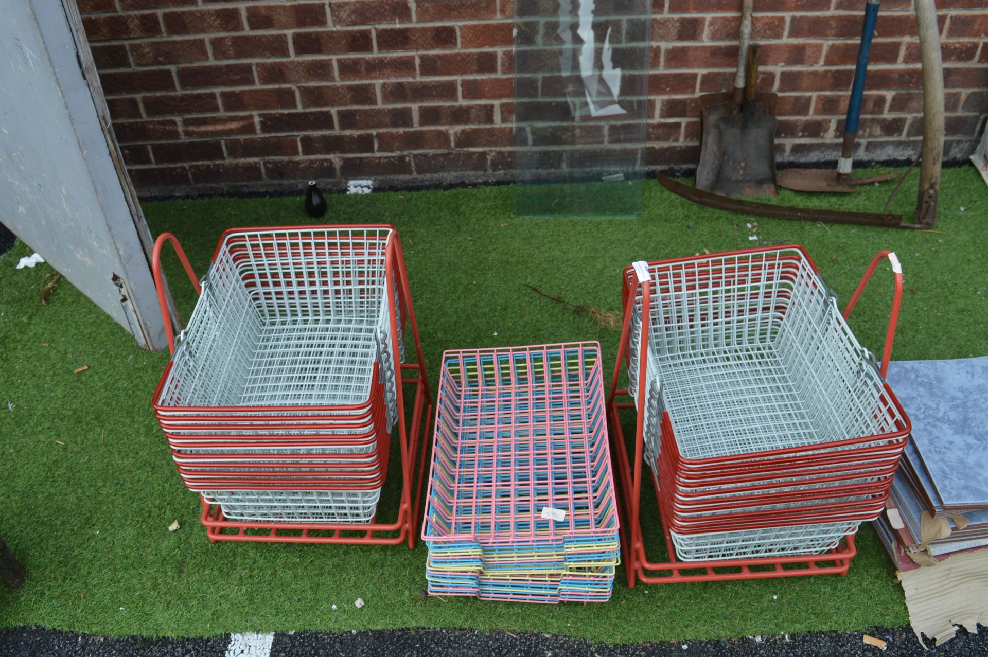 *Metal Supermarket Hand Baskets plus Office Station