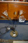 One Three Strand Tulip Lamp (Floral Style Table Lamp)