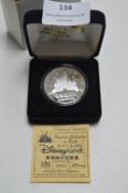 Disneyland Hong Kong Fine Silver Medallion .999 Pu