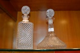 Two Glass Decanters