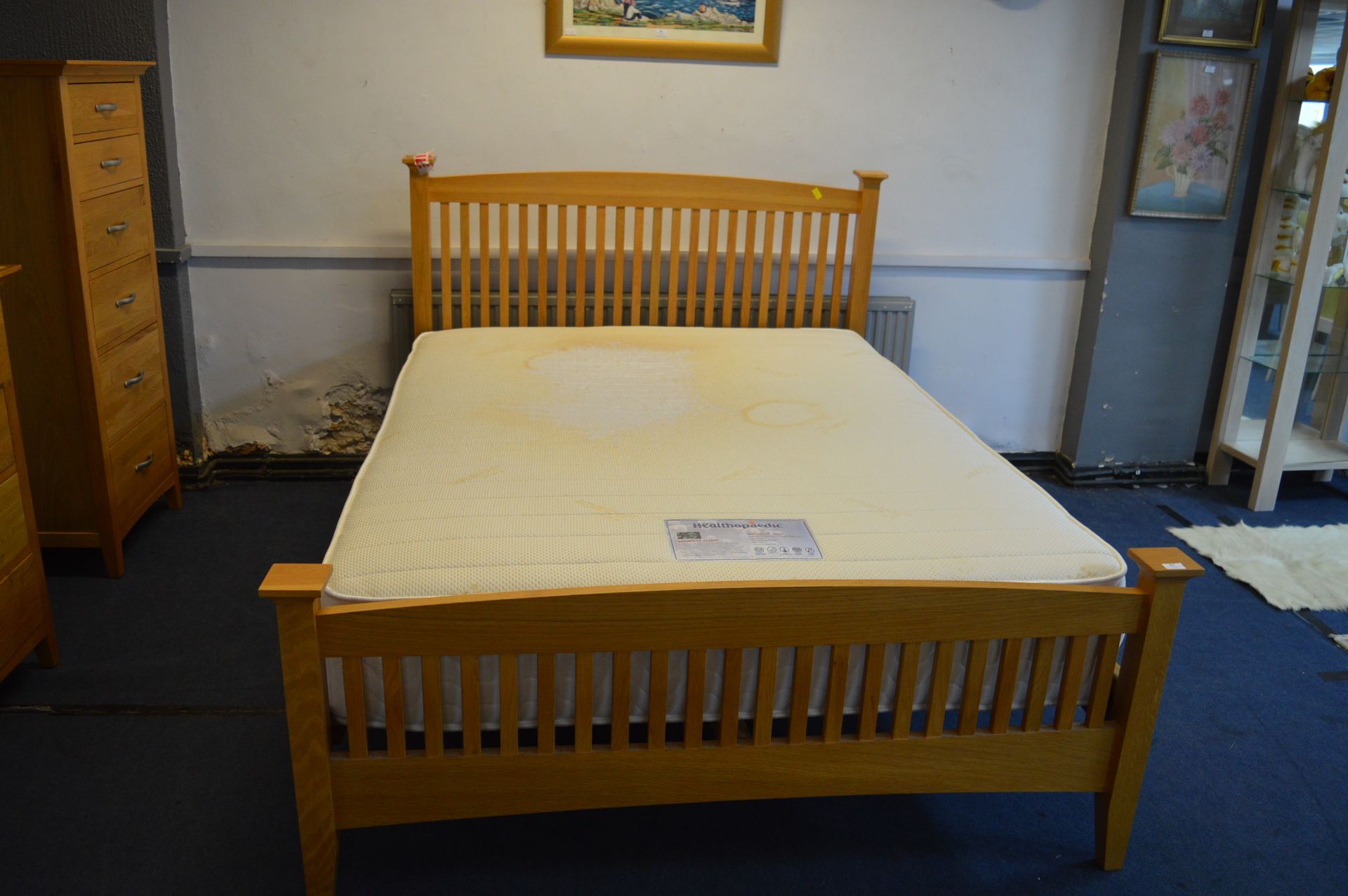 Barker & Stonehouse King Size Wooden Bed Frame wit - Image 2 of 2