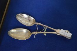 Hallmarked Sterling Silver Spoon plus One Other