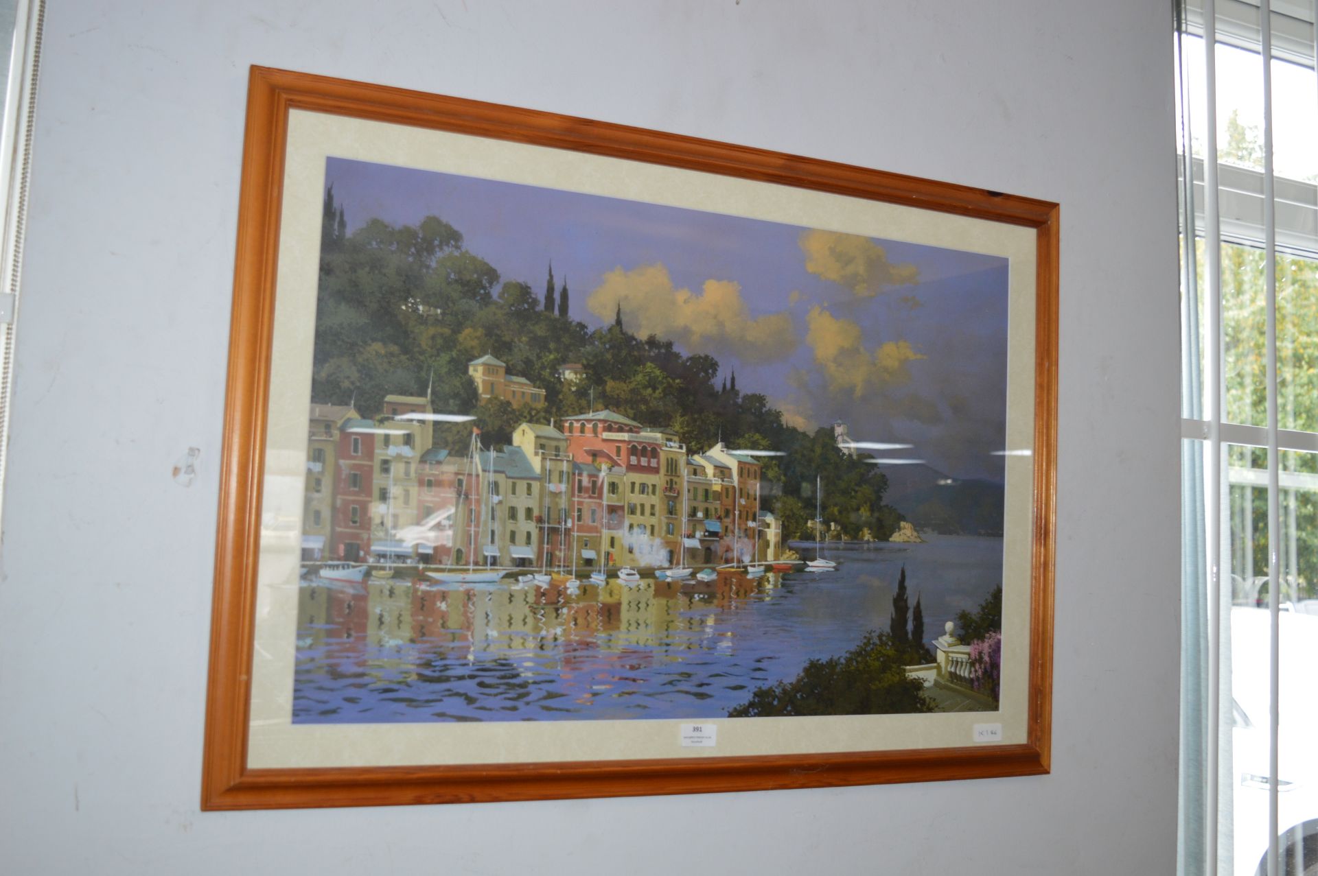 Framed Continental Lakeside Print