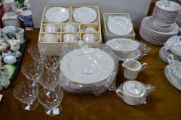 Noritake Dinner Service 28pcs plus Six Glasses