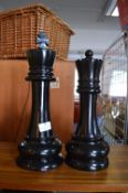 King & Queen Oversized Chess Pieces