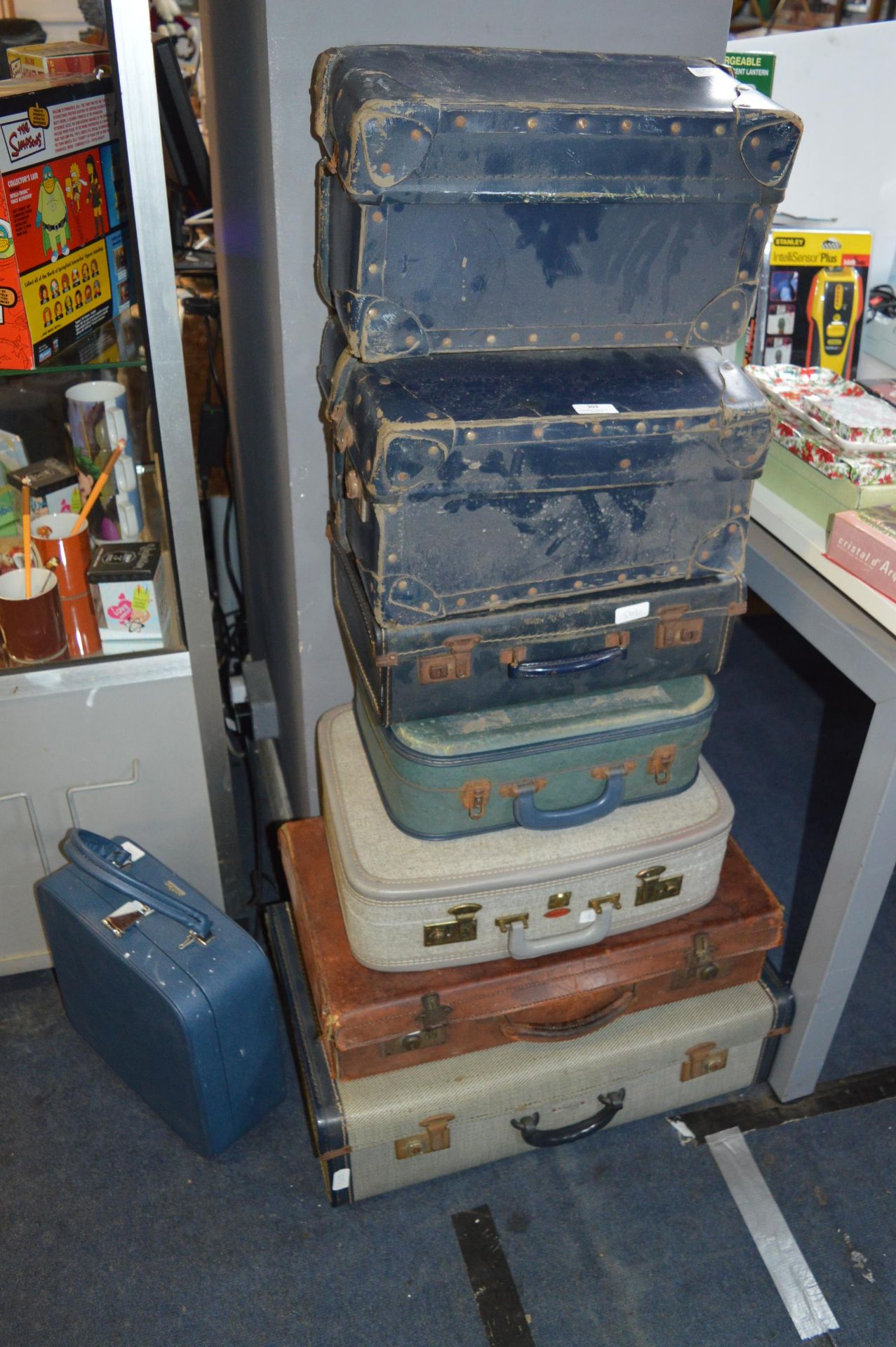 *Vintage Luggage Display (previously wall mounted)