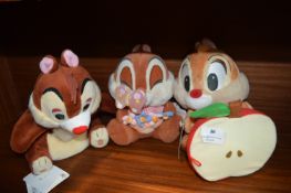 Disney Soft Toy Chipmunk, Glove Puppets, etc.