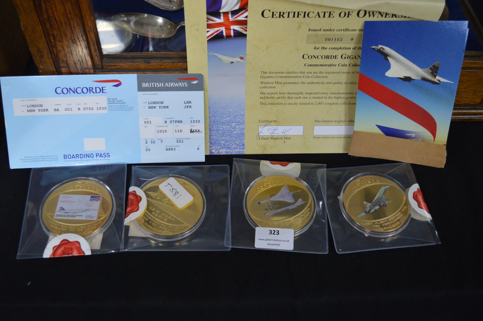Four Concorde Gigants Commemorative Coins