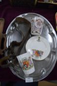 Vintage Boy Scout Belt plus Commemorative Beakers,