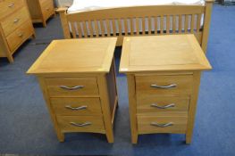 Pair of Barker & Stonehouse Three Drawer Bedside C