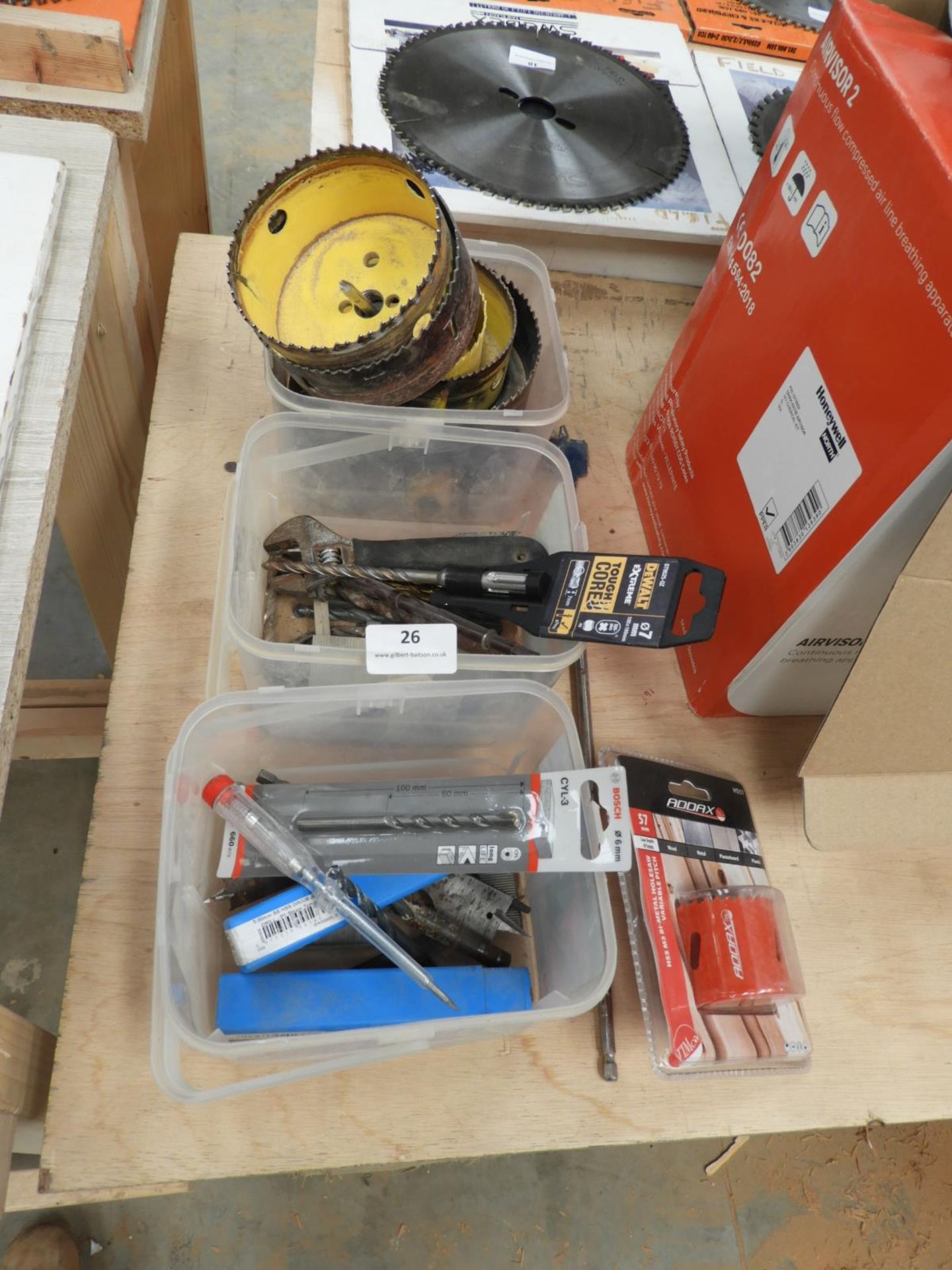 *Assorted Hole Saws, Boring Bits and Drill Bits