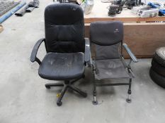 *Executive Swivel Chair and a Fishing Chair