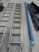 *20 Rung Aluminium Double Extending Ladder