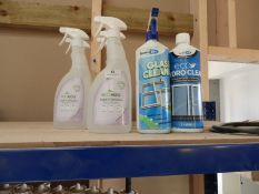 *5x 750ml of Carpet and Upholstery Cleaner, and Two Tubs of Window Cleaner