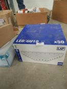 *Box Containing 50 LED GU10 Lamps