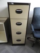 *Four Drawer Foolscap Filing Cabinet (Coffee & Cream)