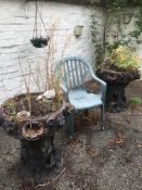 Pair of Large Garden Planters and Various Other Plant Pots