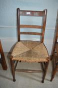 Vintage Chair with Woven Reed Seat