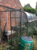 Lean To Greenhouse ~8ft long x 6ft wide (buyer to dismantle)