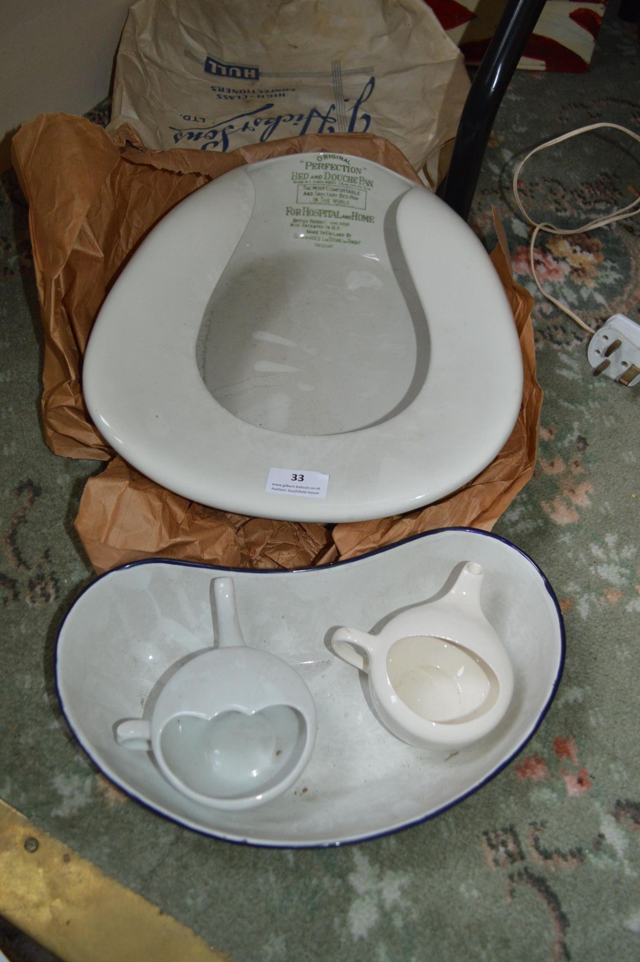 Vintage Bedpan, Nursing Cups, etc.