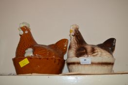 Two Chicken Egg Holders