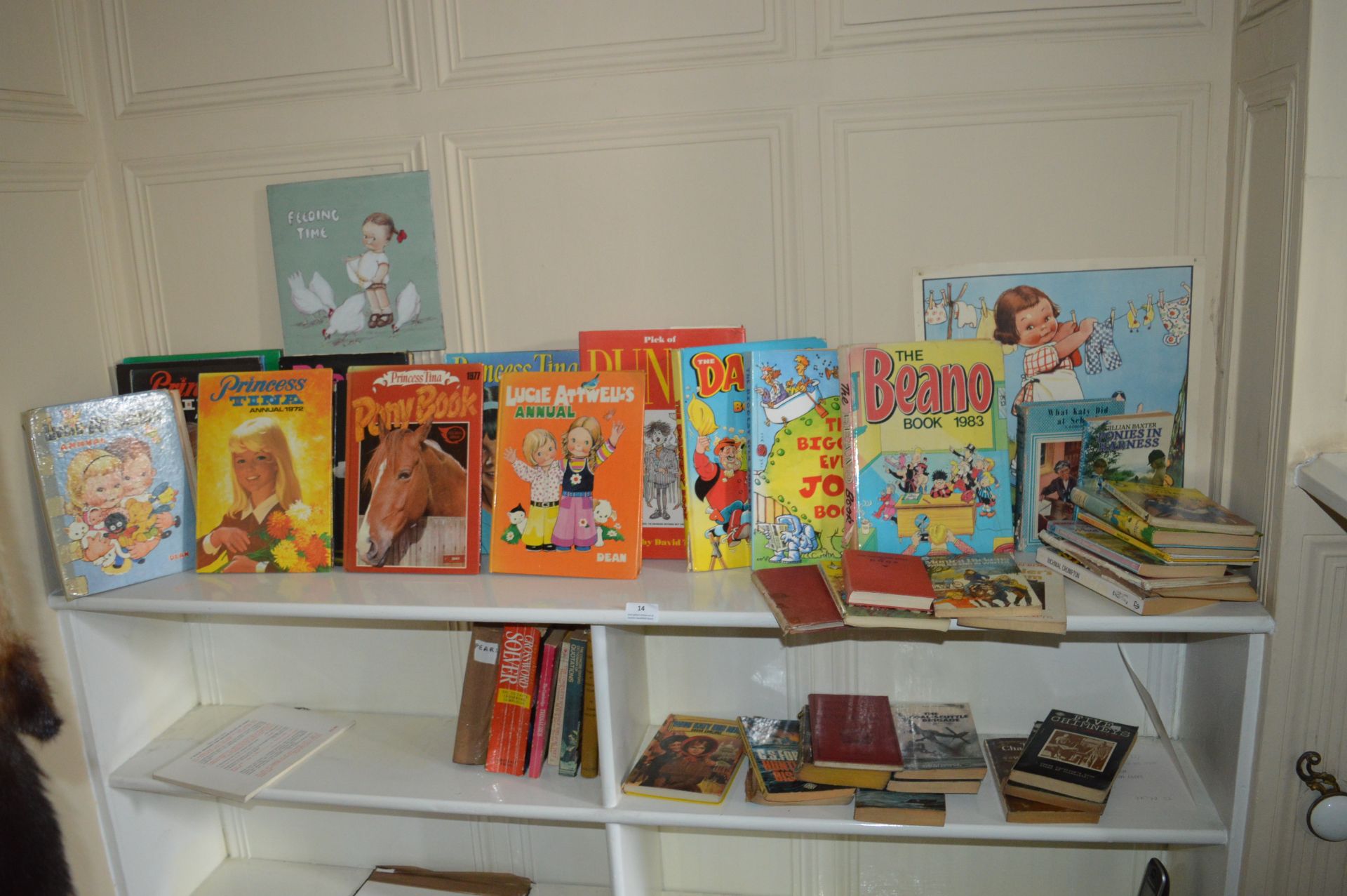 Collection of Children's Books Including Beano, Dandy, Lucy Atwell, etc.