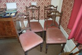 Four Decorative Dining Chairs (AF - for restoration)