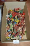 Vintage Plastic Toy Soldiers, Cowboys & Indians, e