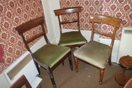 Three Upholstered Dining Chairs