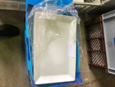 48 x Large rectangle plates 15inch by 9inch /Collection Available on Thur 30th Sept/Fri 1st Oct 9am