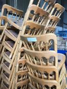 42 x Natural Banqueting Chairs - no seat pad /Collection Available on Thur 30th Sept/Fri 1st Oct