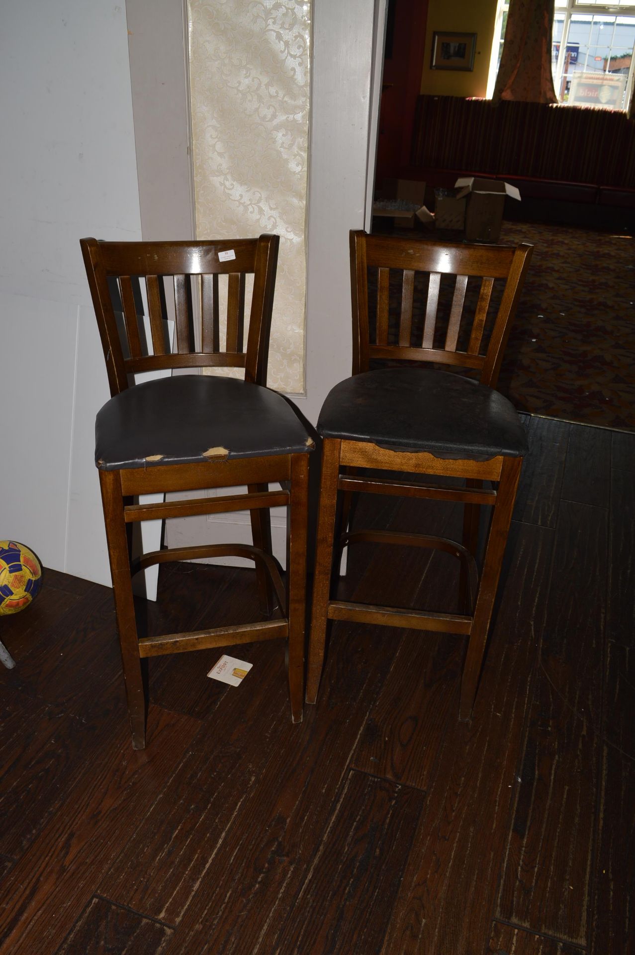 Two High-Seat Bar Stools