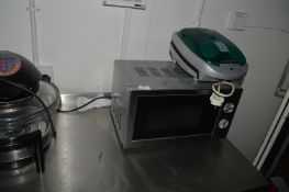 Domestic Microwave Oven and a George Foreman Grill