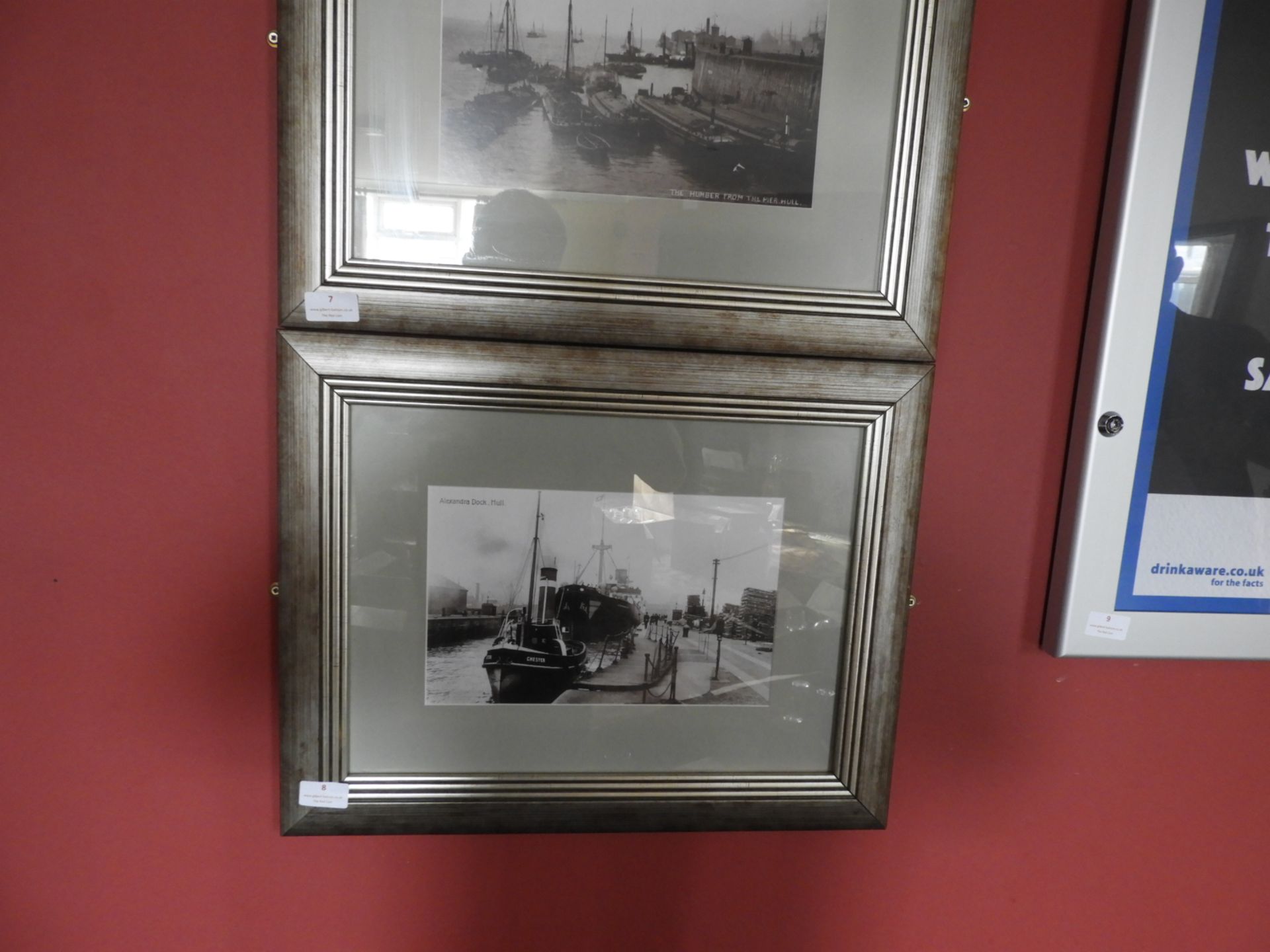 Framed Black & White Photograph of Alexander Dock