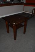Dark Wood Square Bar Table 70x70cm