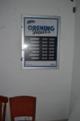 Aluminium Framed Lockable Noticeboard with Key