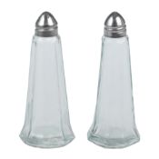 132 x Glass Salt and Pepper Shakers /Collection Available on Thur 30th Sept/Fri 1st Oct 9am till