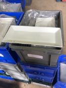 100 x Rectangle plate white china /Collection Available on Thur 30th Sept/Fri 1st Oct 9am till 3pm