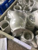 52 x White china cream jugs /Collection Available on Thur 30th Sept/Fri 1st Oct 9am till 3pm From