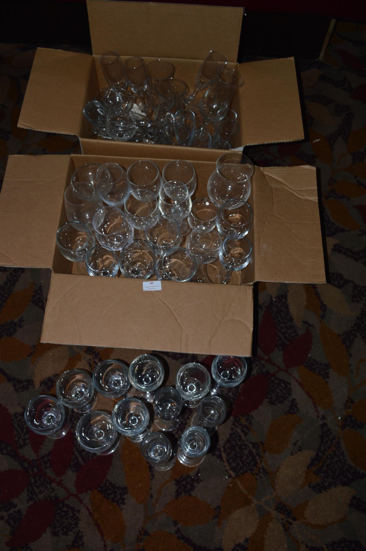 Assorted Wine Glasses Including Flutes, Goblets, etc.