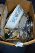 Kitchenware Including Pyrex Dishes etc.