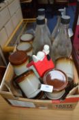 Hornsey Pottery Storage Jars, Lemonade Bottles, etc.