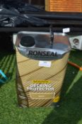 *5L of Ronseal Waterproof Decking Protector