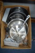 Stainless Steel Lidded Frying Pans and Kitchenware