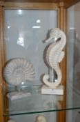 Seahorse and Shell Ornaments