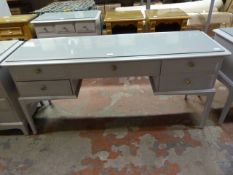 Glass Topped Painted Dressing Table