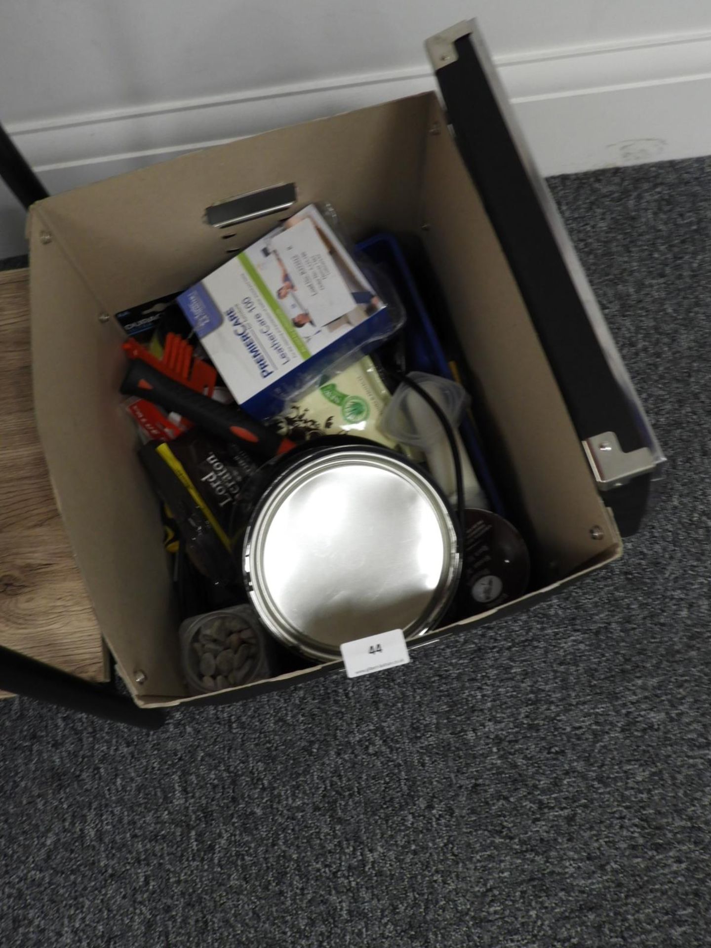 *Box Containing Assorted Hand Tools, Painting and Decorating Equipment etc.