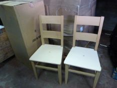 *Ten Susy DRF Wooden Dining Chairs with Plywood Se