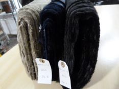 Three Rolls of Assorted Manmade Fabric ~160cm Width