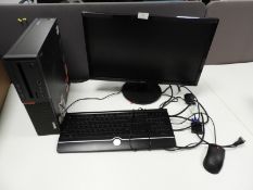 *ThinkCentre Desktop PC with Acer Monitor, Keyboard & Mouse (No Hard Drive)